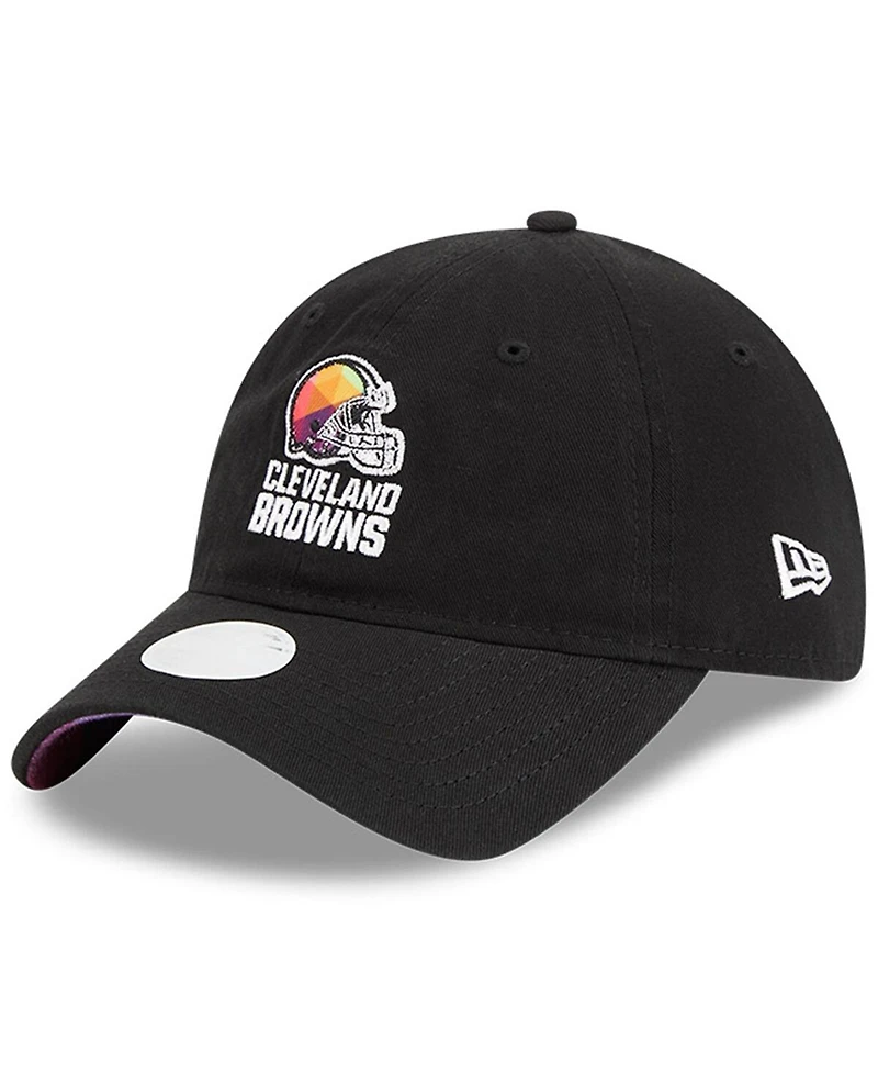 Women's New Era Black Cleveland Browns 2023 Nfl Crucial Catch 9TWENTY Adjustable Hat