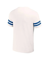 Men's Darius Rucker Collection By Fanatics Cream Distressed Milwaukee Brewers Yarn Dye Vintage-Like T-shirt
