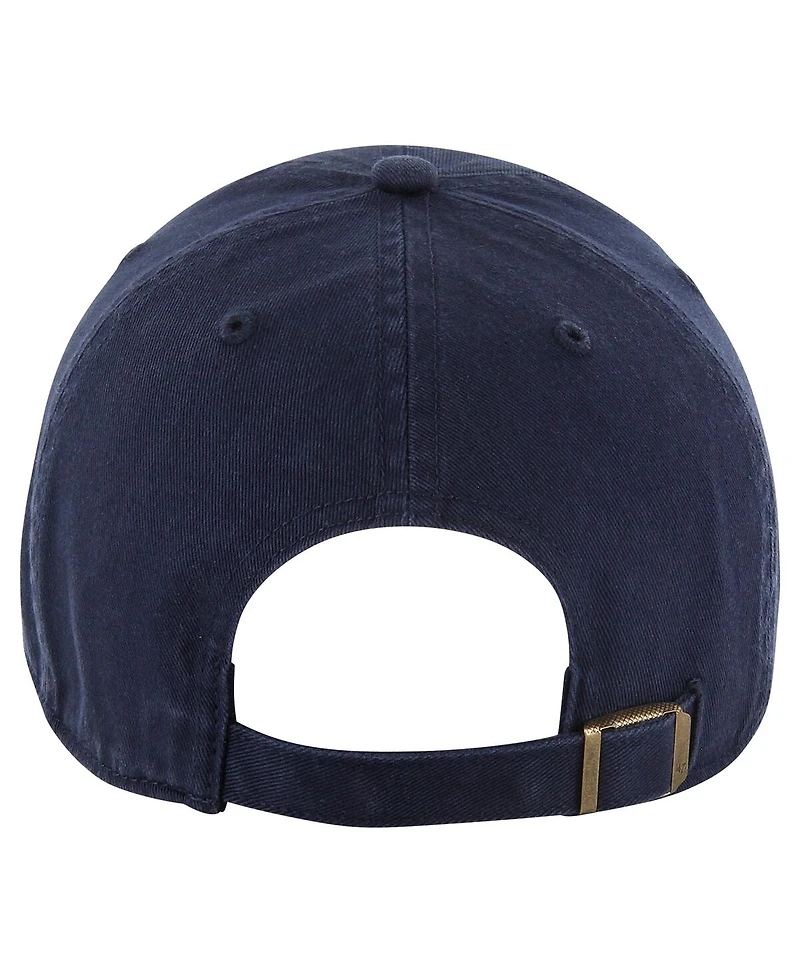 Men's '47 Brand Navy Washington Capitals Core Logo Clean Up Adjustable Hat
