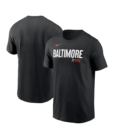 Men's Nike Black Baltimore Orioles City Connect Wordmark T-shirt