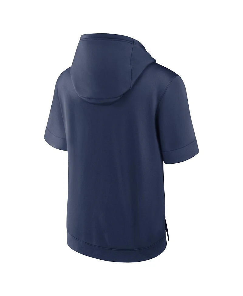 Men's Nike Navy New York Yankees Tri Code Lockup Short Sleeve Pullover Hoodie
