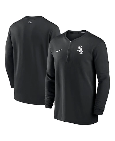 Men's Nike Black Chicago White Sox Authentic Collection Game Time Performance Quarter-Zip Top