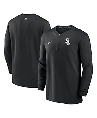 Men's Nike Black Chicago White Sox Authentic Collection Game Time Performance Quarter-Zip Top