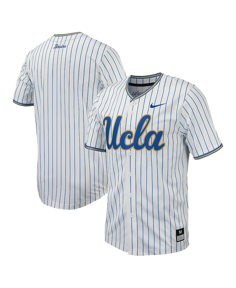 Men's Nike White Ucla Bruins Pinstripe Replica Baseball Jersey