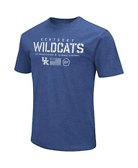 Men's Colosseum Royal Distressed Kentucky Wildcats Oht Military-Inspired Appreciation Flag 2.0 T-shirt