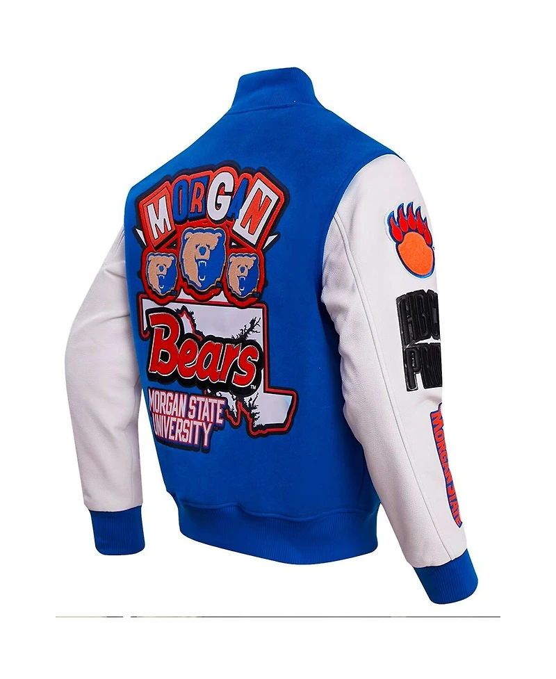 Men's Pro Standard Royal Morgan State Bears Homecoming Varsity Full-Snap Jacket