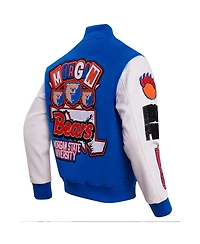Men's Pro Standard Royal Morgan State Bears Homecoming Varsity Full-Snap Jacket