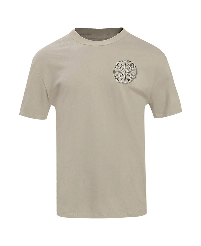 Men's Pro Standard Tan Seattle Mariners Neutral Drop Shoulder T-shirt