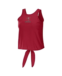 Women's Wear by Erin Andrews Red Tampa Bay Buccaneers Open Back Twist Tie Tank Top