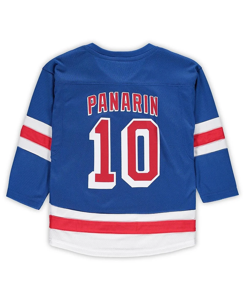 Little Boys and Girls Artemi Panarin Blue New York Rangers Home Replica Player Jersey