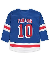 Little Boys and Girls Artemi Panarin Blue New York Rangers Home Replica Player Jersey