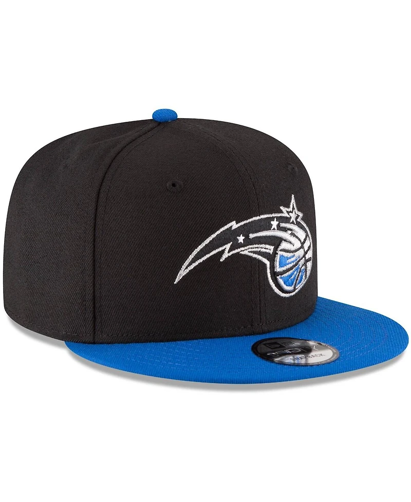 Men's New Era Black, Royal Orlando Magic Two-Tone 9FIFTY Adjustable Hat