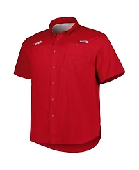 Men's Columbia Cardinal Arkansas Razorbacks Big and Tall Collegiate Tamiami Button-Down Shirt