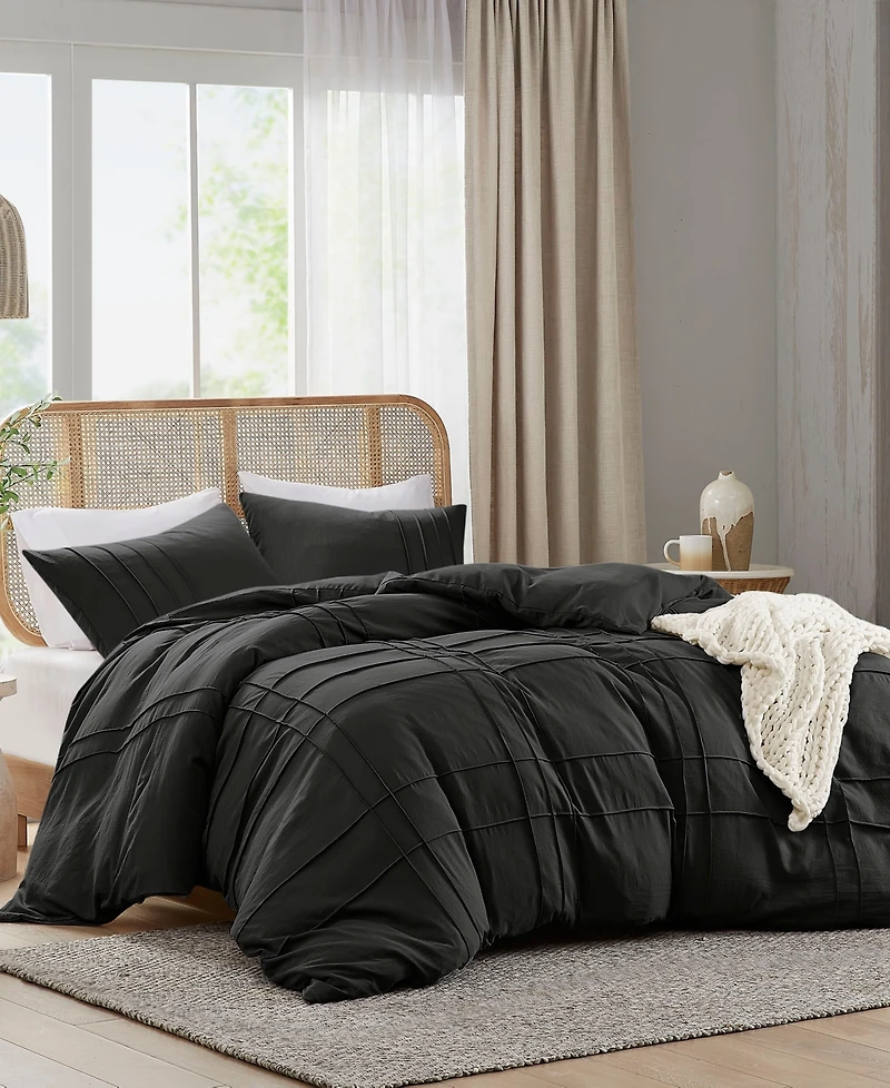 510 Design Porter Washed Pleated 3-Pc. Comforter Set