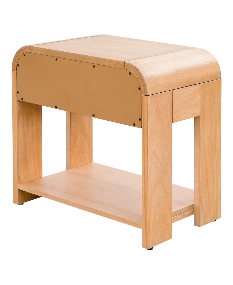 Ink+Ivy 26" Wide Jameson Modern One Drawer Waterfall Nightstand