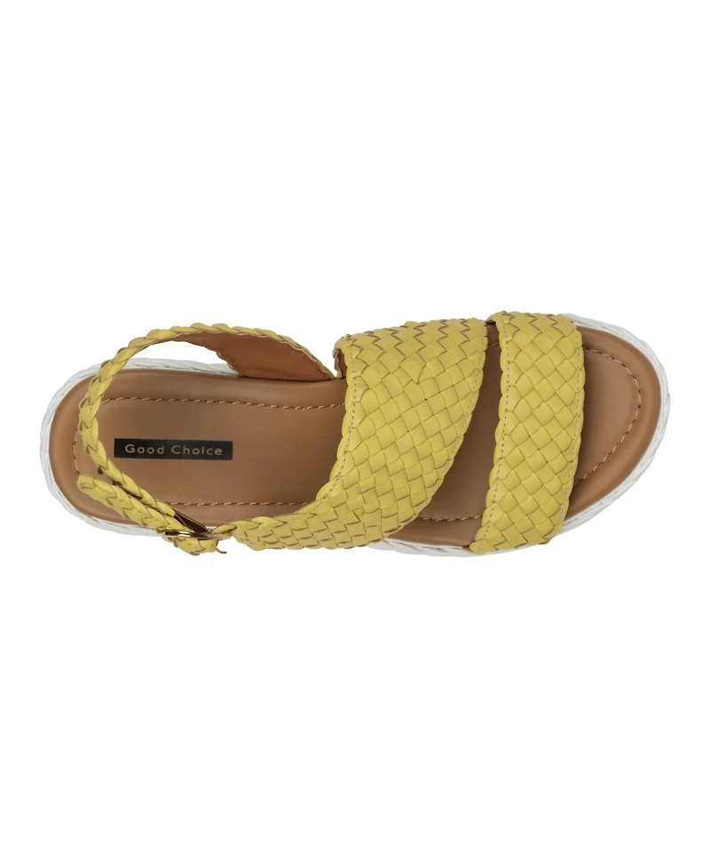 Gc Shoes Women's Gallante Double Band Slingback Platform Sandals