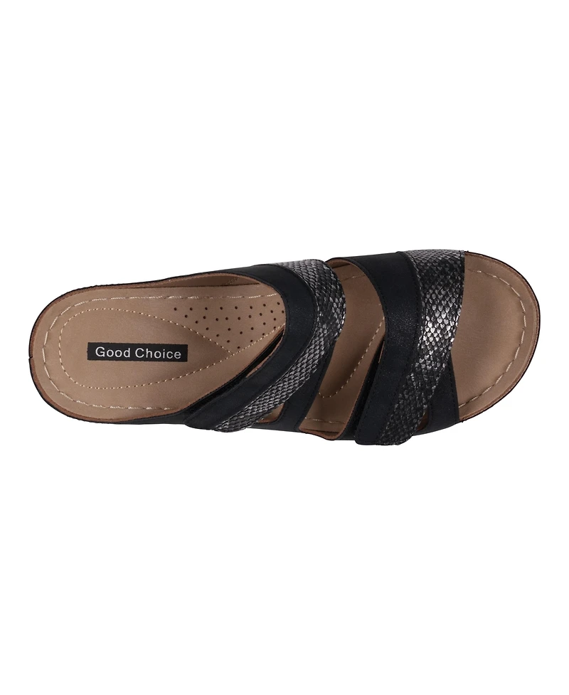 Gc Shoes Women's Havana Double Band Wedge Sandals