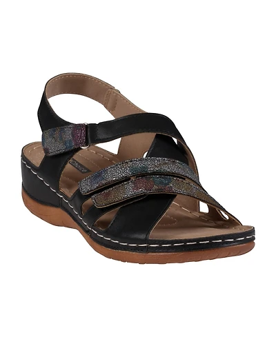 Gc Shoes Women's Dalary Strappy Footbed Flat Sandals