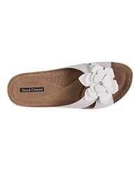 Gc Shoes Women's Joy Flower Rosette Comfort Sandals