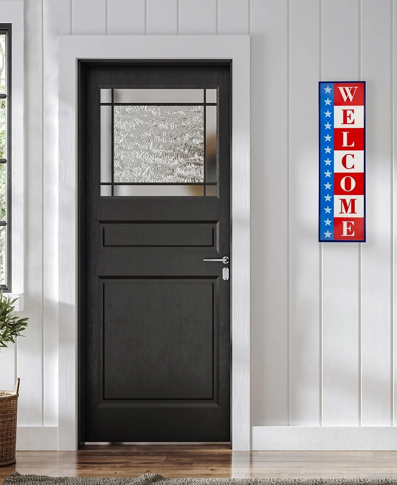Northlight Americana Welcome Metal Wall Sign, 40"
