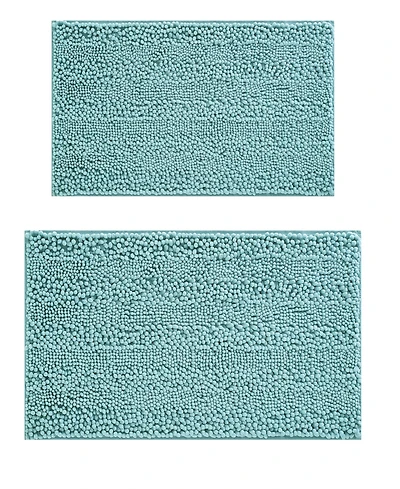 Laura Ashley Astor Chenille 2-Pc. Bath Mat Set