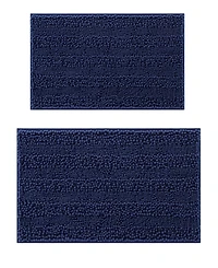 Laura Ashley Astor Chenille 2-Pc. Bath Mat Set