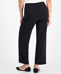 Jm Collection Petites Knit Wide-Leg Pull-On Pants, Petite & Short, Created for Macy's