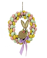 National Tree Company 16" Egg Wreath with Bunny Center