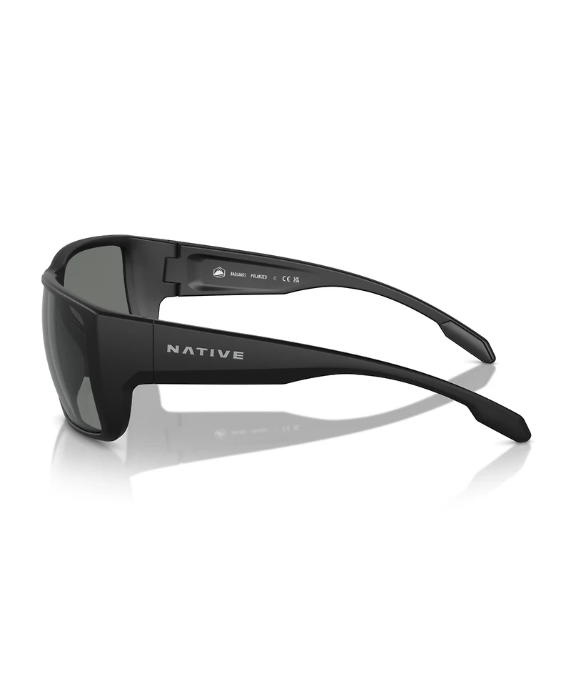 Native Eyewear Men's Polarized Sunglasses, Badlands Xd9045
