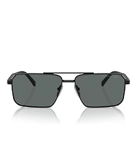 Prada Iconic Plaque Rectangle Men's Sunglasses
