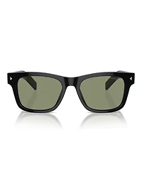 Prada Iconic Plaque Rectangular Men's Sunglasses