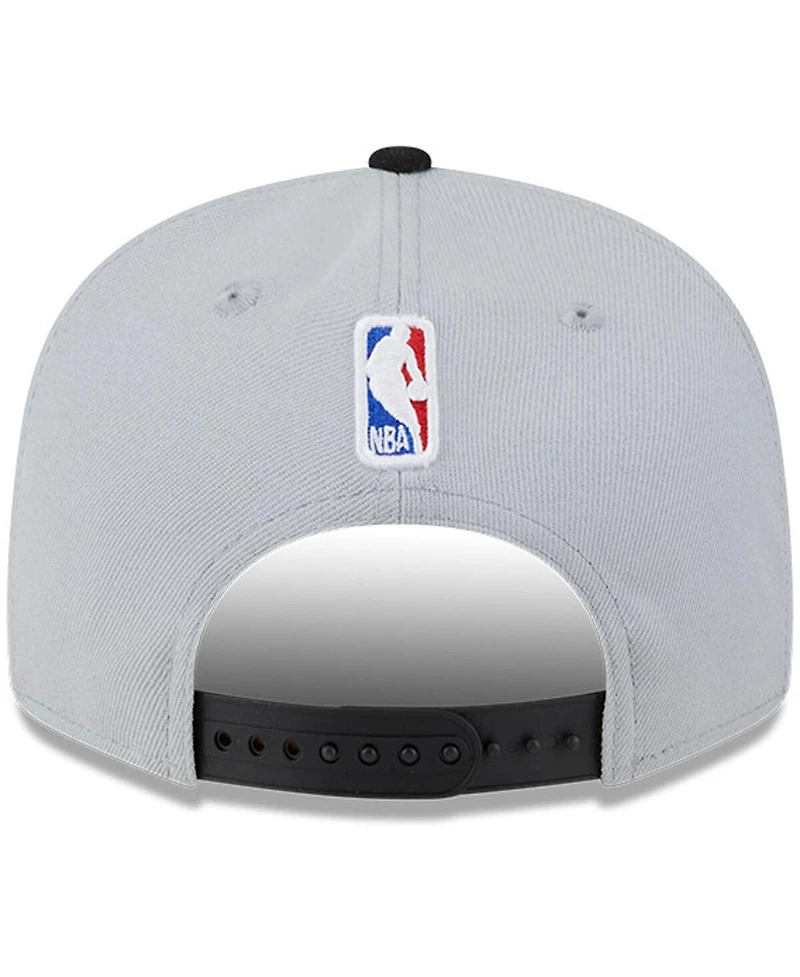 Men's New Era Gray, Black Portland Trail Blazers Tip-Off Two-Tone 9FIFTY Snapback Hat