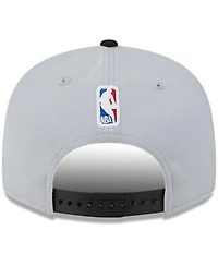 Men's New Era Gray, Black Portland Trail Blazers Tip-Off Two-Tone 9FIFTY Snapback Hat
