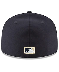 Men's New Era Navy Houston Astros Cooperstown Collection Wool 59FIFTY Fitted Hat