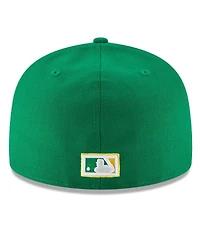Men's New Era Green Oakland Athletics Cooperstown Collection Wool 59FIFTY Fitted Hat
