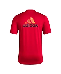 Men's adidas Red New York Bulls Local Pop Aeroready T-shirt