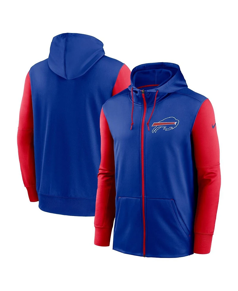 Men's Nike Royal Buffalo Bills Performance Full-Zip Hoodie