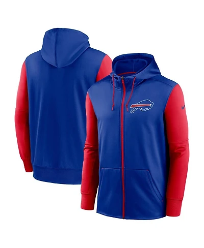 Men's Nike Royal Buffalo Bills Performance Full-Zip Hoodie