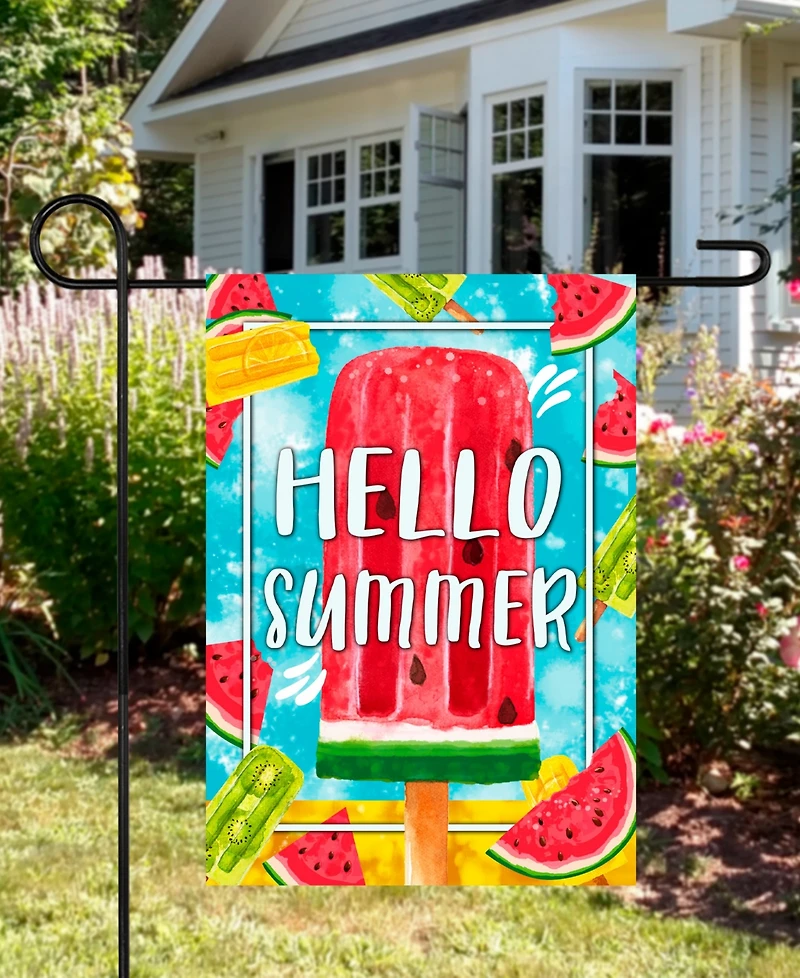 Northlight Hello Summer Popsicle Outdoor Garden Flag 12.5" x 18"