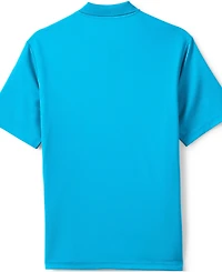 Lands' End Men's School Uniform Short Sleeve Solid Active Polo Shirts