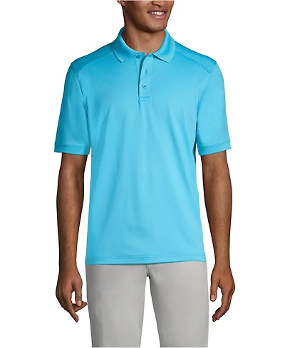 Lands' End Men's Short Sleeve Rapid Dry Active Polo Shirt