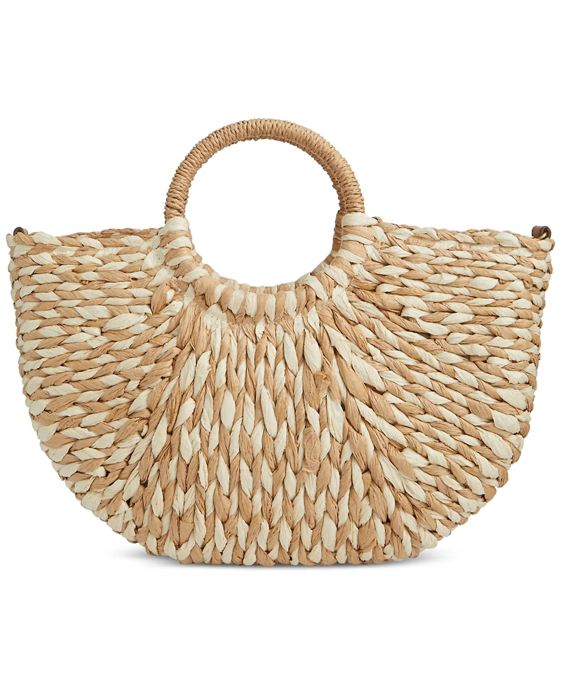 Style & Co Straw Tote Crossbody, Exclusively at Macy's