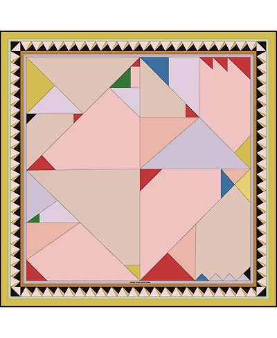Jessie Zhao New York Double Silk Scarf Of Color Recombination