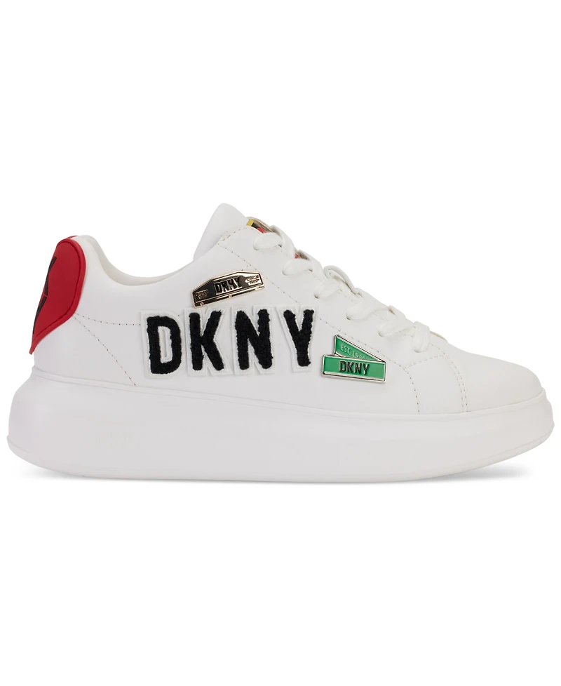Dkny Jewel City Signs Lace-Up Low-Top Platform Sneakers