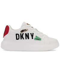 Dkny Jewel City Signs Lace-Up Low-Top Platform Sneakers