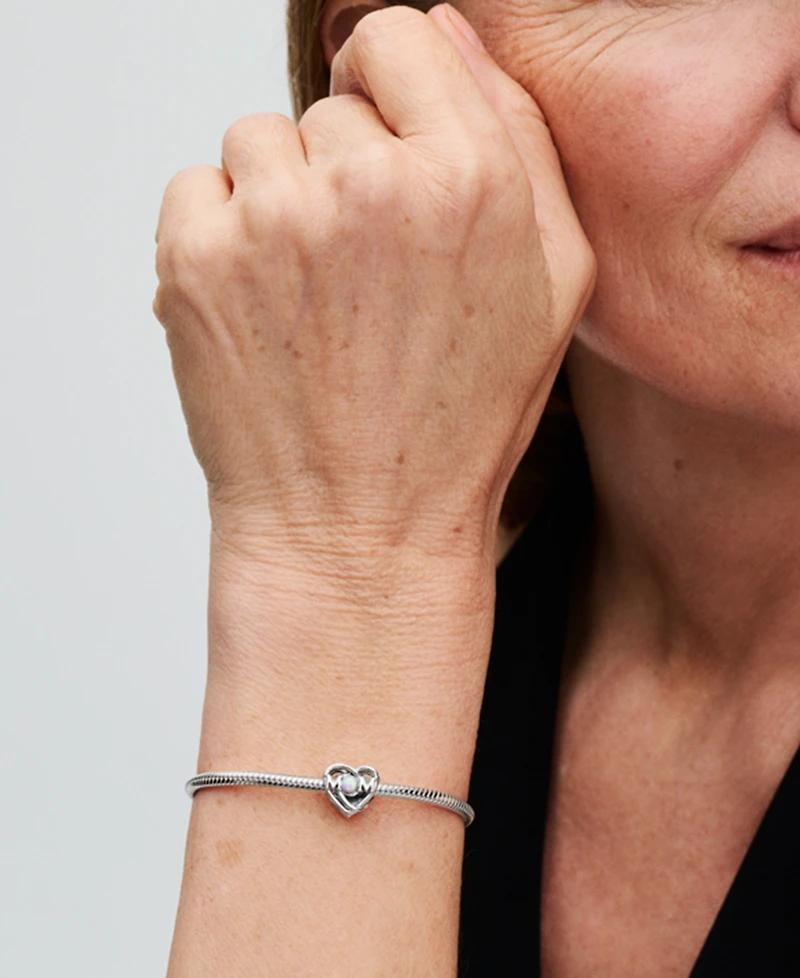 Pandora Openwork M0M Heart Charm