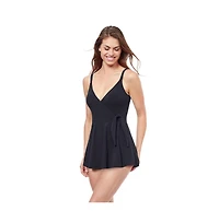 Profile by Gottex Women's Tutti Frutti V neck surplice one piece swimdress