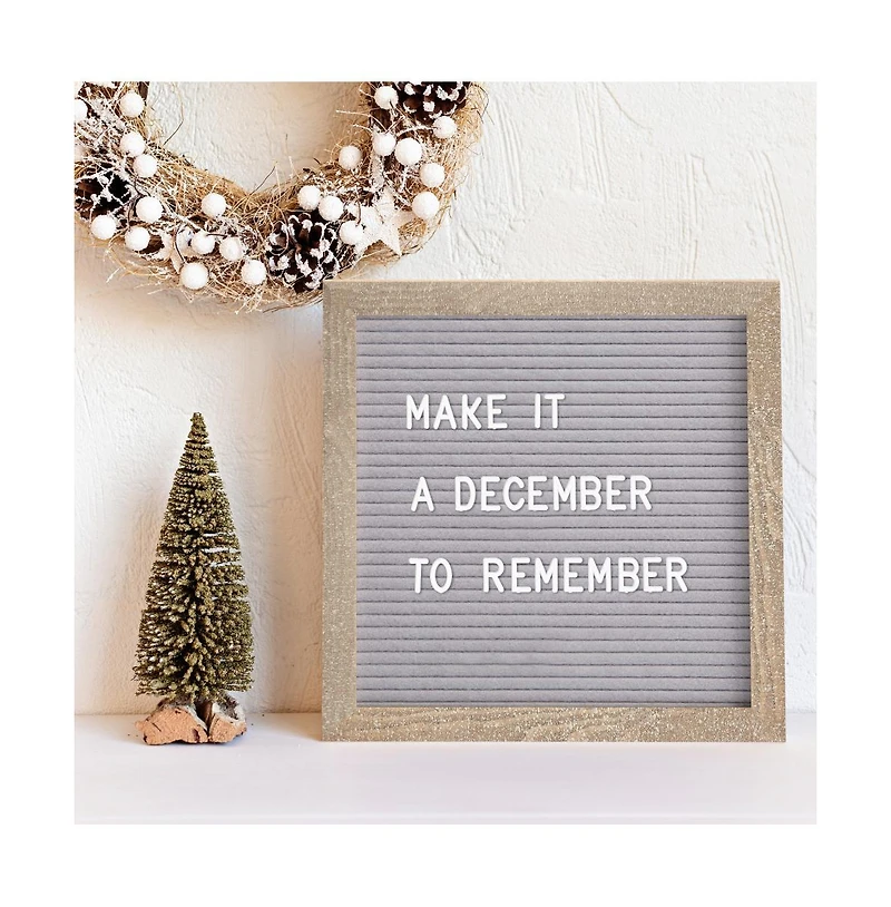 Bellamy 10" x Wood Letter Board Set With Felt Facing