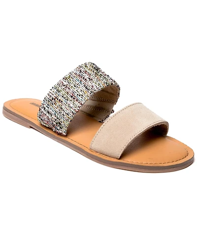 Minnetonka Women's Franky 2-Strap Slide Sandals