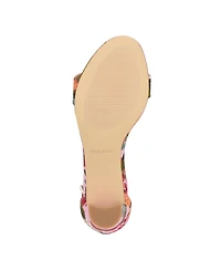 Nine West Women's Pruce Round Toe Block Heel Dress Sandals